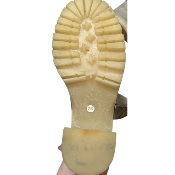 Free People Jack Zip Boot Block Heel Leather Ankle Boots Size 6 - Picture 6 of 8